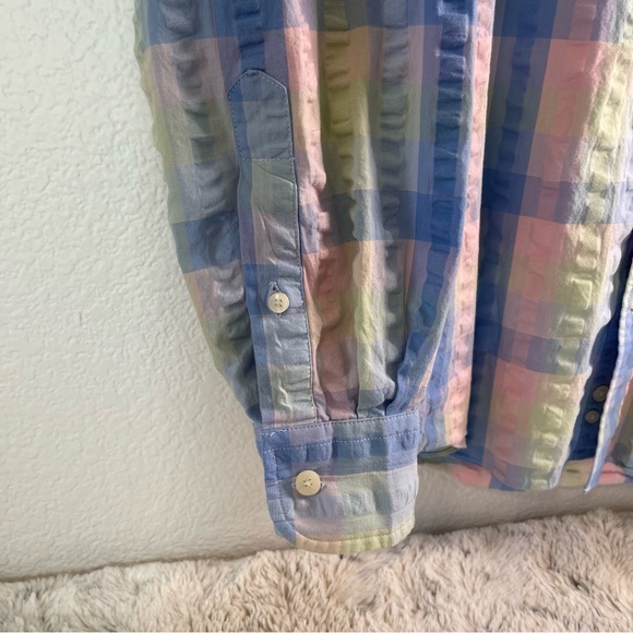 CHARLESTON THREADS Men's
Large Long Sleeve Pink Pastel Colors Button up Shirt - Picture 5 of 7